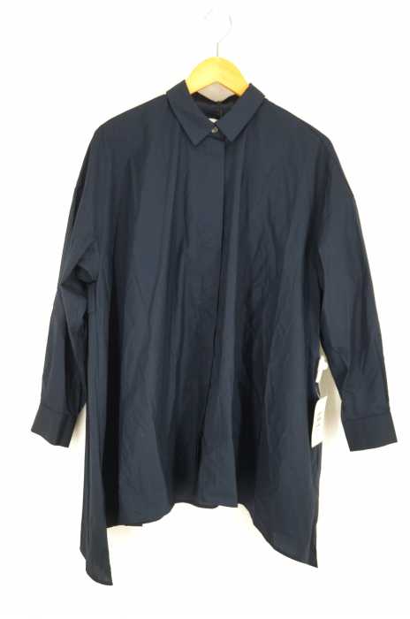 BLACK by moussy(ブラックバイマウジー) 20SS handkerchief hem loose sh ハンカチーフヘムルーズシャツ レディース トップス