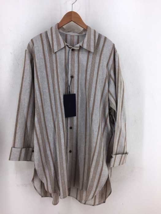 URU（ウル） 20SS LONG OVER L/S LINEN SEMI CREPE　リネンシャツ メンズ トップス