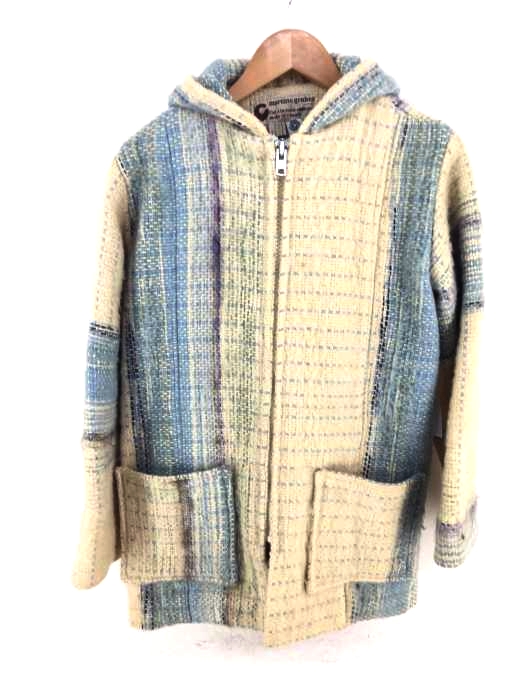 martine gruber（フルギ） 70年代 ニットジップアップフードコート メンズ アウター