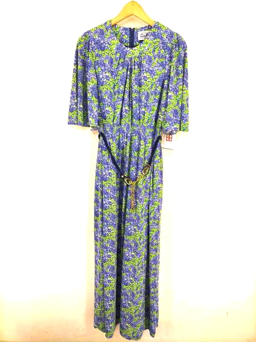 USED古着（ユーズドフルギ） ウエストマークベルト花柄ワンピース レディース ワンピース