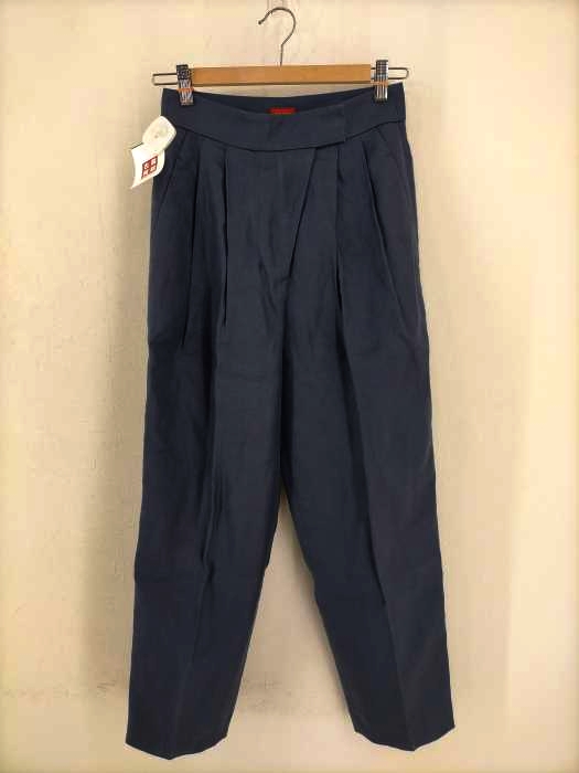 DES PRES（デプレ） ライトラミーツイル アシンメトリータックテーパードパンツ レディース パンツ