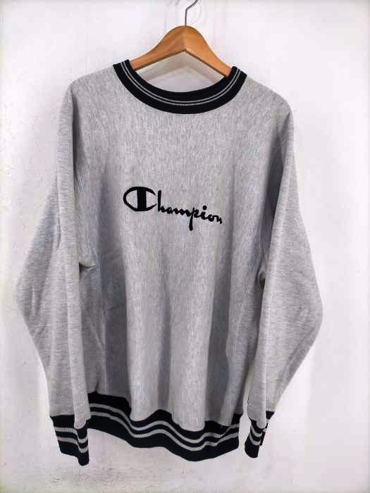 Champion（チャンピオン） 90s 刺繍タグ USA製 REVERSE WEAVE リブライン ロゴ刺繍 メンズ トップス