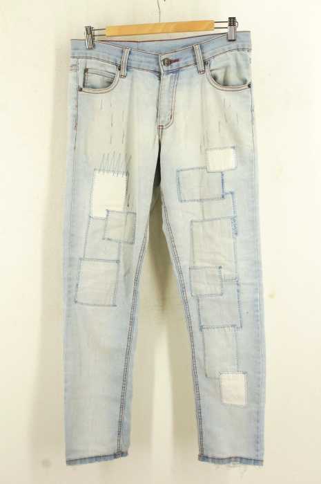 CHEAP MONDAY (チープマンデー) USEDパッチワーク加工デニムパンツ メンズ パンツ