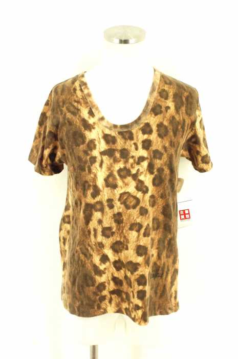 TOGA VIRILIS （） ヒョウ柄コットンTシャツ メンズ トップス