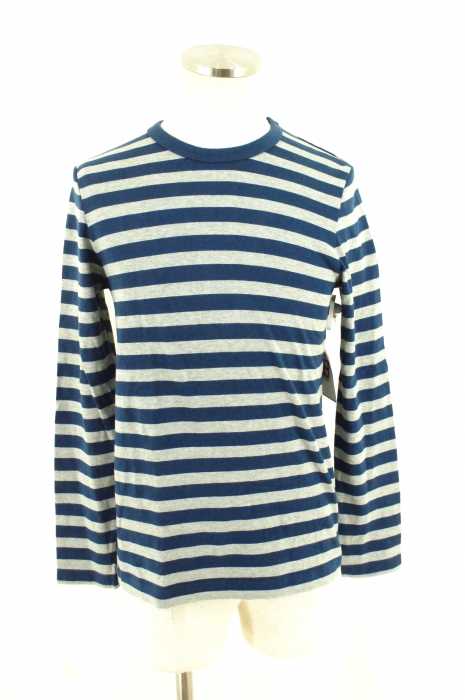 EDIFICE （エディフィス） ボーダー柄クルーネックロングスリーブTシャツ メンズ トップス