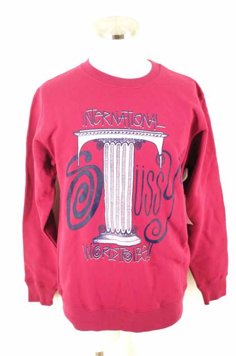 STUSSY (ステューシー) プリントクルーネック メンズ トップス