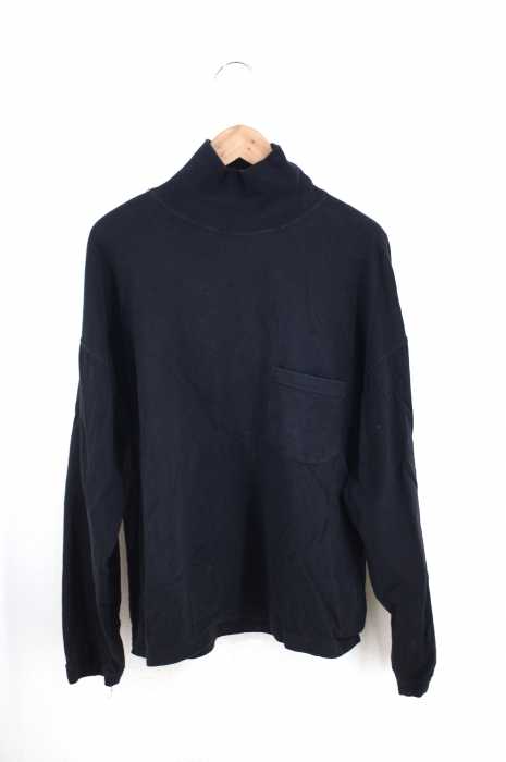 USED古着 (ユーズドフルギ) 胸ポケット付きタートルネックTシャツ メンズ トップス