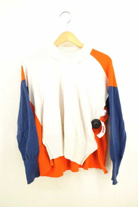 MM6 Maison Margiela (エムエムシックス メゾンマルジェラ) クレイジーパターンモックネックニット レディース トップス