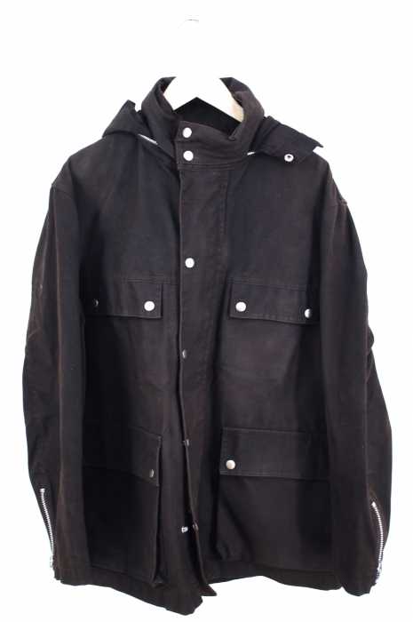 JUNYA WATANABE COMME des GARCONS MAN(ジュンヤワタナベコムデギャルソンマン) AD2003 03AW 特殊加工生地 ディタッチャブル コットンキャンバスマウンテンパーカ メンズ アウター
