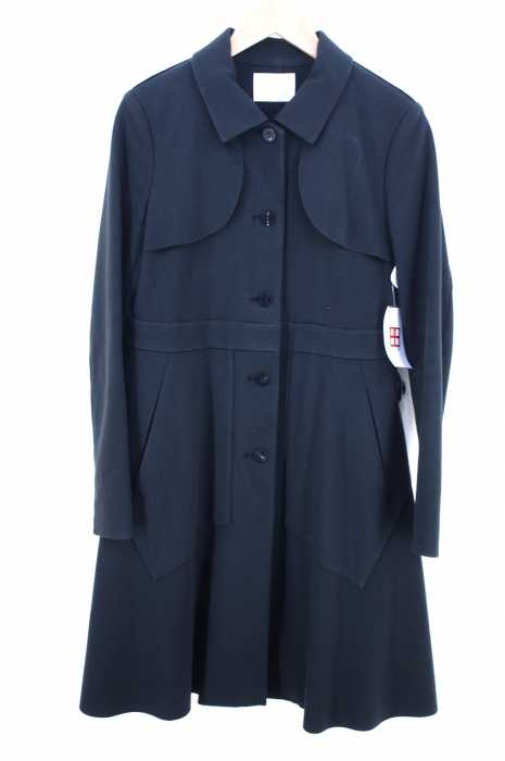 TARO HORIUCHI（タロウホリウチ） 13AW バックプリーツ切替 シングルトレンチコート レディース アウター