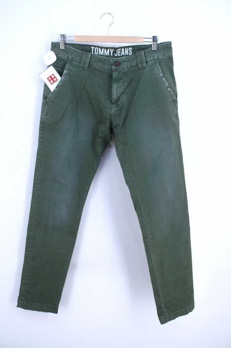 tommy jeans（トミージーンズ） ウォッシュ加工チノパンツ メンズ パンツ