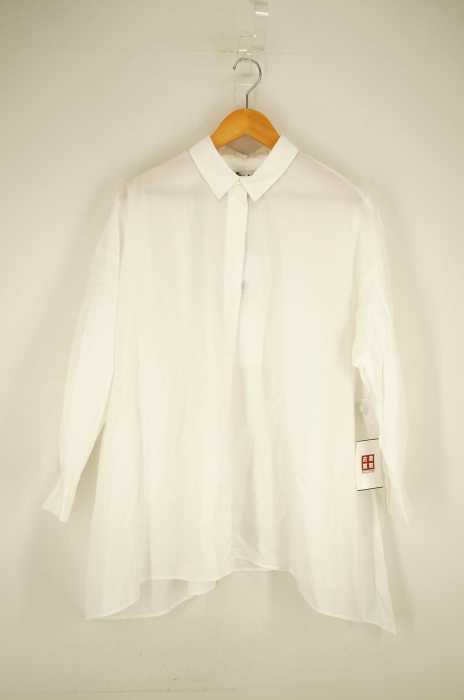BLACK by moussy（ブラックバイマウジー） 20SS handkerchief hem loose sh ハンカチーフヘムルーズシャツ レディース トップス