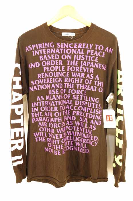 FLAGSTUFF（フラッグスタフ） 17AW article9 L/S Tee ロングスリーブTシャツ メンズ トップス