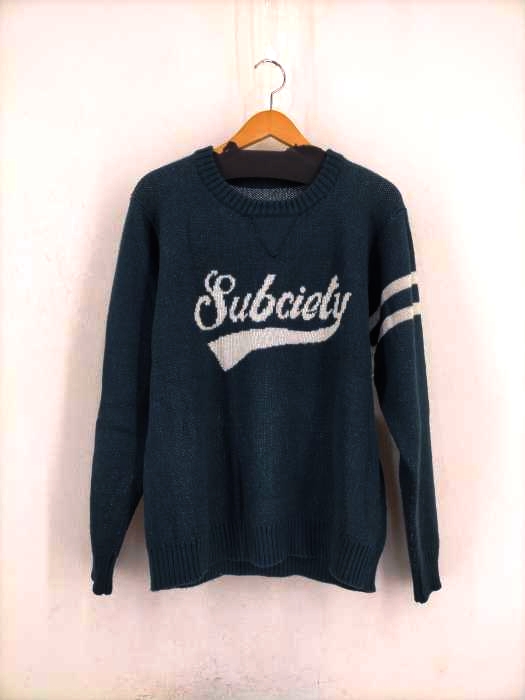 Subciety（サブサエティ） クルーネックニット メンズ トップス