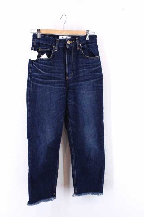 BLACK by moussy（ブラックバイマウジー） 16SS CAW blue Denim 切りっ放しデニムパンツ レディース パンツ