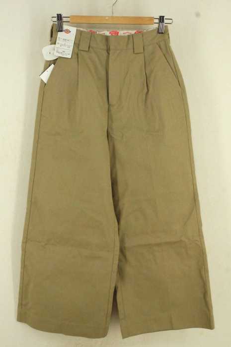 Dickies （ディッキーズ） 別注 FLAT FRONT WORK PANT　ワイドワークパンツ レディース パンツ