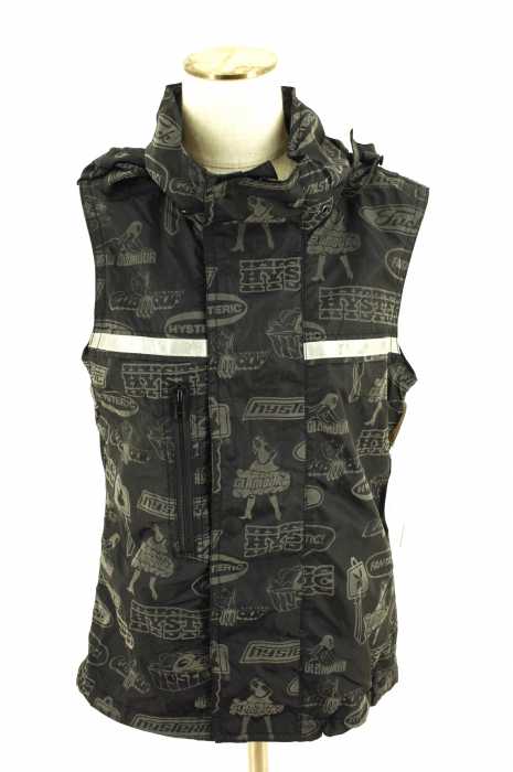 HYSTERIC GLAMOUR (ヒステリックグラマー) 総柄ナイロンベスト レディース トップス