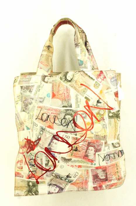 Vivienne Westwood （ヴィヴィアンウエストウッド） 総柄 キャンバス メンズ バッグ