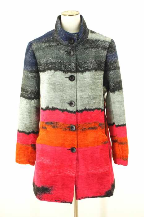 Desigual　 （デシグアル） マルチカラースタンドカラーコート レディース アウター