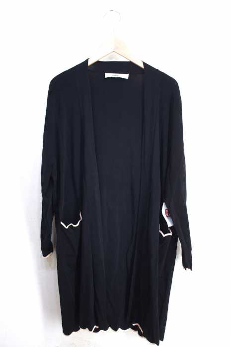 ZARA（ザラ） レーヨン混ボタンレスロングカーディガン レディース トップス