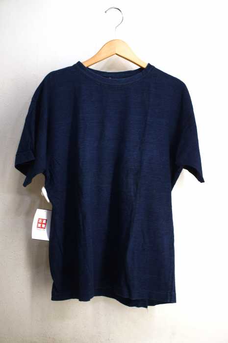45rpm （フォーティーファイブアールピーエム） インディゴ染背面刺繍Tシャツ メンズ トップス