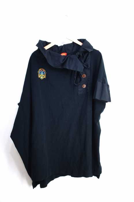 Vivienne Westwood RED LABEL （ヴィヴィアンウエストウッドレッドレーベル） 素材切替変形ビッグポロシャツ レディース トップス