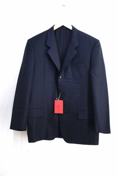 COMME des GARCONS HOMME DEUX (コムデギャルソンオムドゥ ) AD2002 ストライプ柄3Bテーラードジャケット メンズ アウター