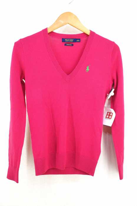 POLO GOLF RALPH LAUREN(ポロゴルフラルフローレン) ポニー刺繍Vネックニットセーター レディース トップス