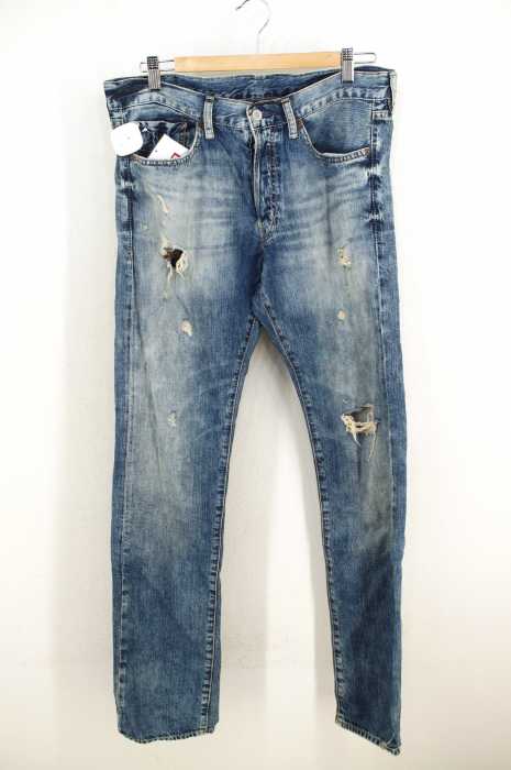 DENIM & SUPPLY RALPH LAUREN (デニムアンドサプライ ラルフローレン) エイジング加工クラッシュデニムパンツ メンズ パンツ