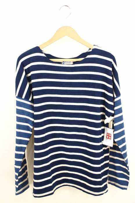 WHITE LINE（ホワイトライン） 切替ボーダー L/S カットソー メンズ トップス