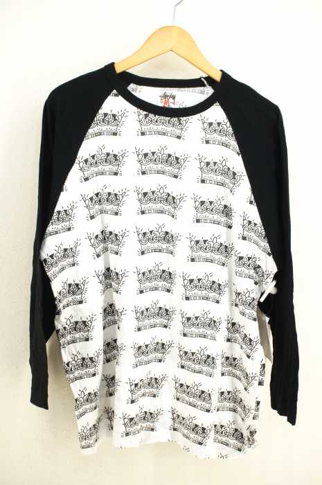 STUSSY (ステューシー) ラグランプリントカットソー メンズ トップス