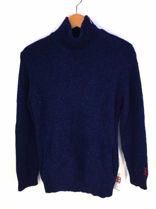 H.R.MARKET（ハリウッドランチマーケット） SHETLAND KNITWEAR サイドジップ ハイネックウールニット メンズ トップス