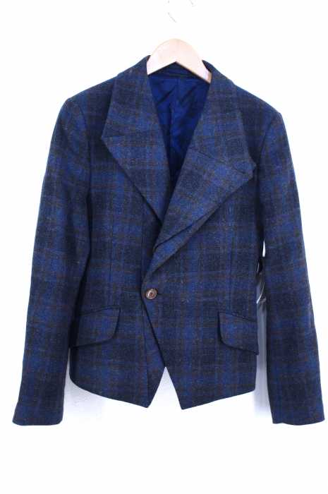 Vivienne Westwood MAN（ヴィヴィアンウエストウッドマン） チェック柄ラペルデザインテーラードジャケット　 メンズ アウター
