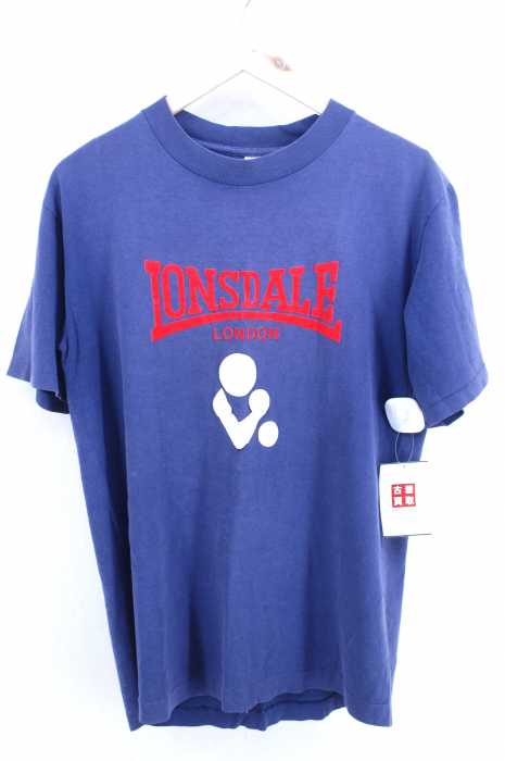 AIRAK（フメイ） 90S USA製 LONSDALE フロッキープリントTシャツ メンズ トップス