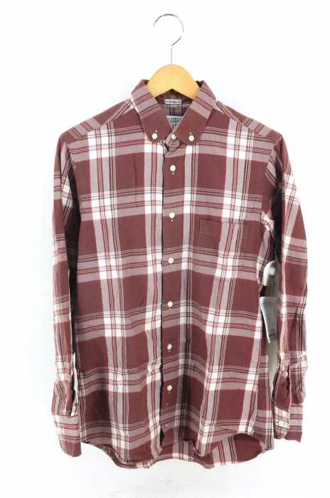 individualized shirts（インディヴィジュアライズドシャツ） チェック柄ボタンダウンシャツ ラウンドカラー メンズ トップス