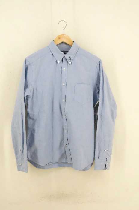 Psycho Bunny サイコバニー Fairfax 襟スカル刺繍オックスフォードシャツ メンズ トップス ブランド古着買取販売バズストア