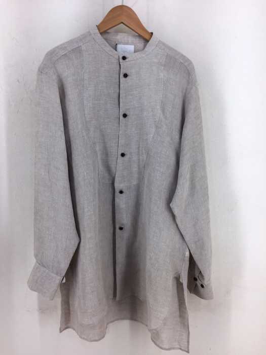 URU(ウル) 20SS STAND COLLAR L/S SHIRTS LINEN SILK GAUZE リネンシルクガーゼ バンドカラーシャツ メンズ トップス