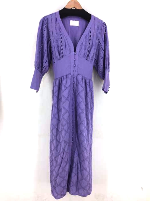 Ameri アメリ Medi Crumple Cotton Lace Dress レース切替ドレスワンピース レディース ワンピース ブランド古着買取販売バズストア