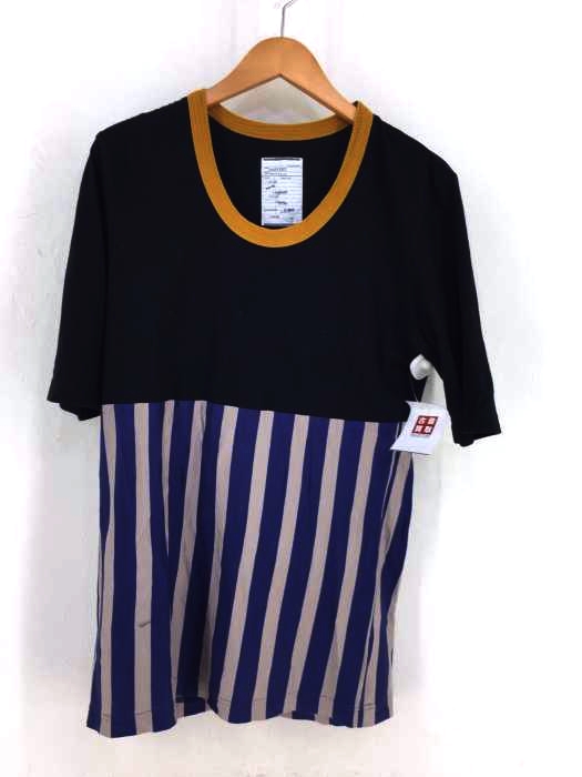 SHAREEF（シャリーフ） BLOCKS STRIPE S/S T-SHIRTS クルーネックストライプ柄Tシャツ メンズ トップス