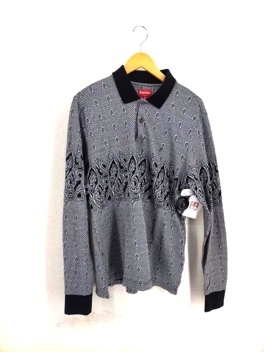 Supreme(シュプリーム) Paisley L/S Polo ペイズリーポロシャツ メンズ トップス