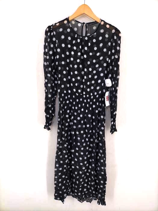 ZARA WOMAN(ザラ ウーマン) ドット柄 ウエストゴムワンピース レディース ワンピース