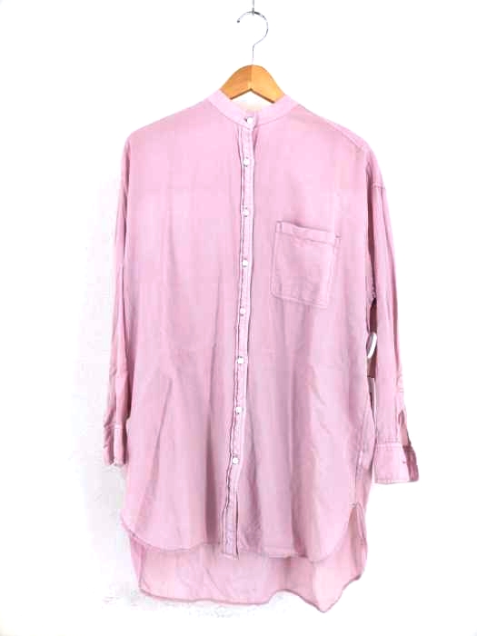 relume JOURNAL STANDARD（レリューム ジャーナルスタンダード） 20SS リヨセルバンドカラーシャツ オーバーサイズ レディース トップス