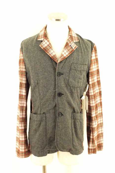 COMME des GARCONS SHIRT （コムデギャルソンシャツ） 13AW 異素材切替3Bテーラードジャケット メンズ アウター