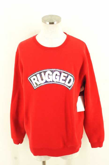 RUGGED FACTORY　 （ラギッドファクトリー） プリントクルーネックスウェット メンズ トップス