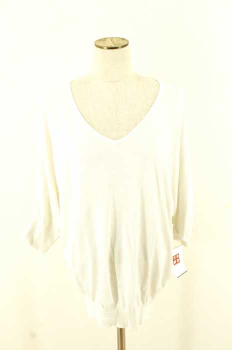 MACKINTOSH PHILOSOPHY （マッキントッシュフィロソフィー） Vネックコットンニットドルマントップス レディース トップス