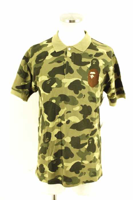 A BATHING APE （アベイシングエイプ） カモフラ柄 ポロシャツ メンズ トップス
