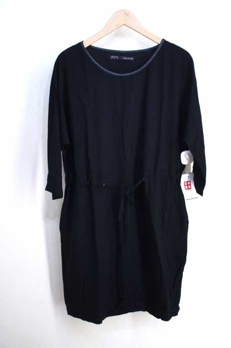 ZARA BASIC （ザラベーシック） フェイクレザー切替ワンピース レディース ワンピース