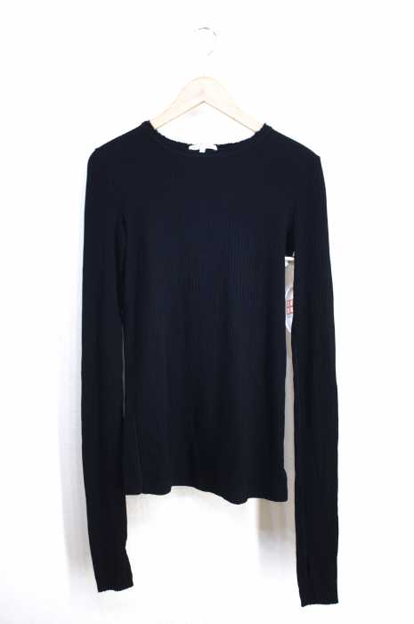 ヘルムートラング コットン ワイドリブ カットアウト ロングスリーブ カットソー HELMUT LANG ヘルムートラングロングスリーブTシャツ