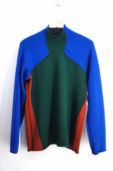 COMME des GARCONS HOMME PLUS (コムデギャルソンオムプリュス) クレイジーパターンモックネックニット メンズ トップス