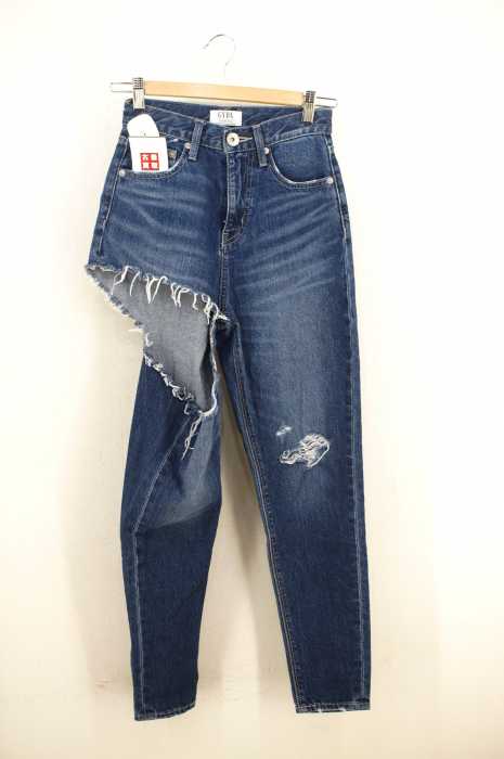 GYDA（ジェイダ） SIDE RIPPED ペグトッフデニムパンツ レディース パンツ